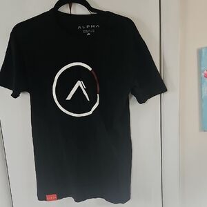 Alpha Men’s Black Short Sleeve Logo T-Shirt